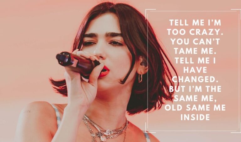 Dua lipa Quotes and Lyrics