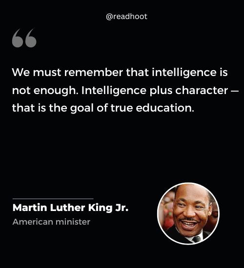 Martin Luther King Jr Quotes on education